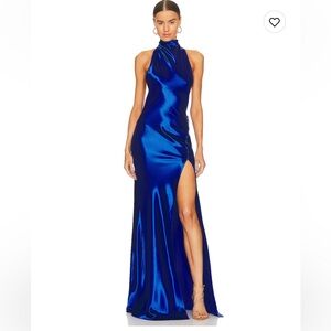 Penelope gown in Egyptian blue (NEW WITH TAGS)